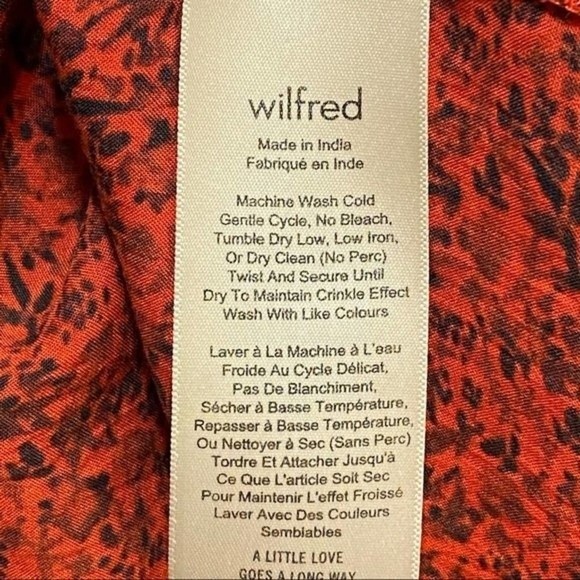 Wilfred Aritzia Promener Women's Floral Off The Shoulder Blouse XS - Picture 6 of 8